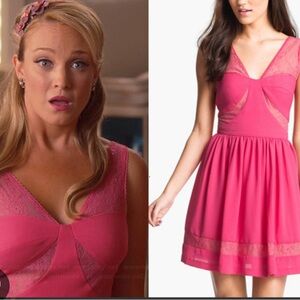 Max and Cleo Pink Lace Cutout Dress Sz 2 Hart of Dixie